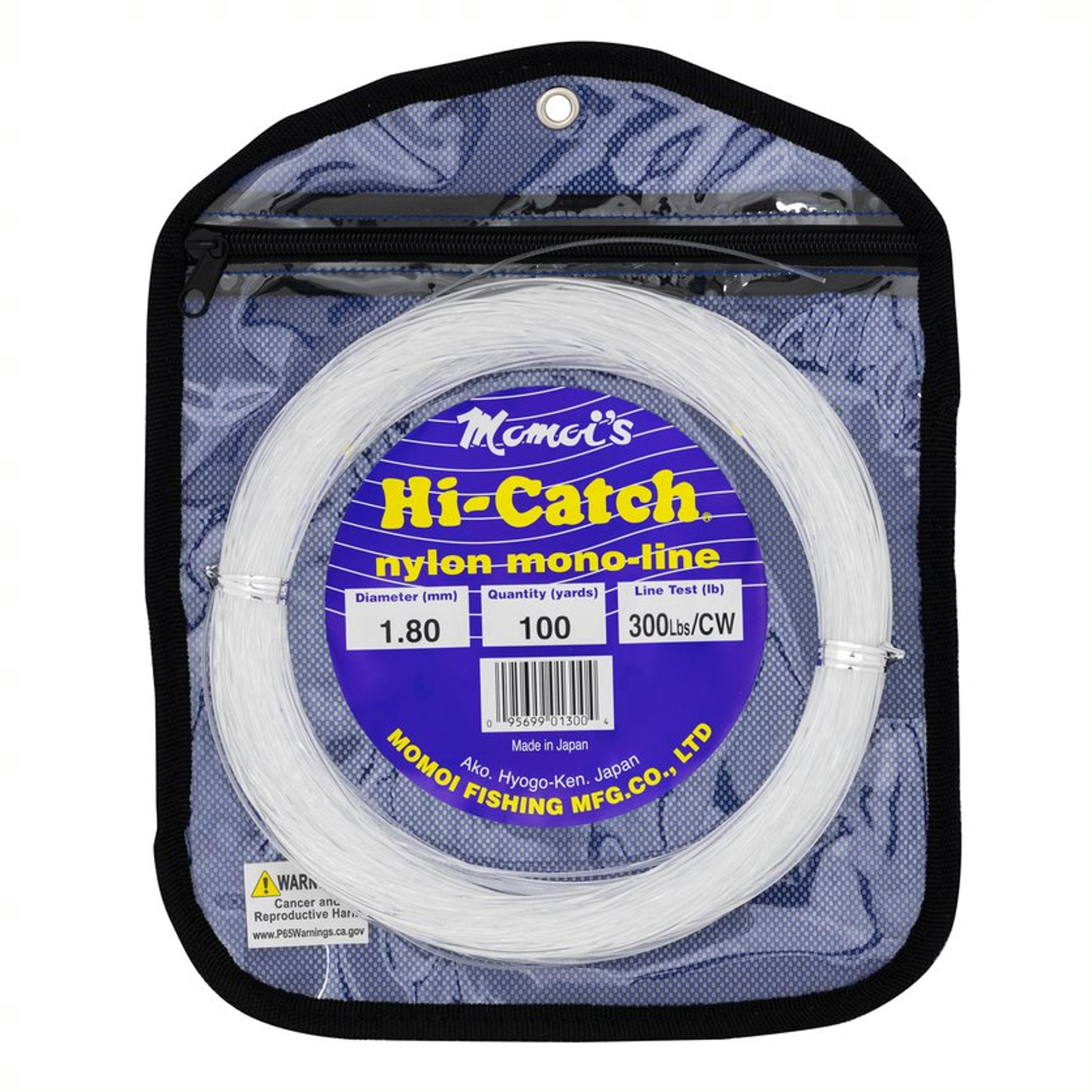 500lb Hi-Catch Nylon Mono-Line Leader Material 100 yd. Coil: Fishermans  Ideal Supply House