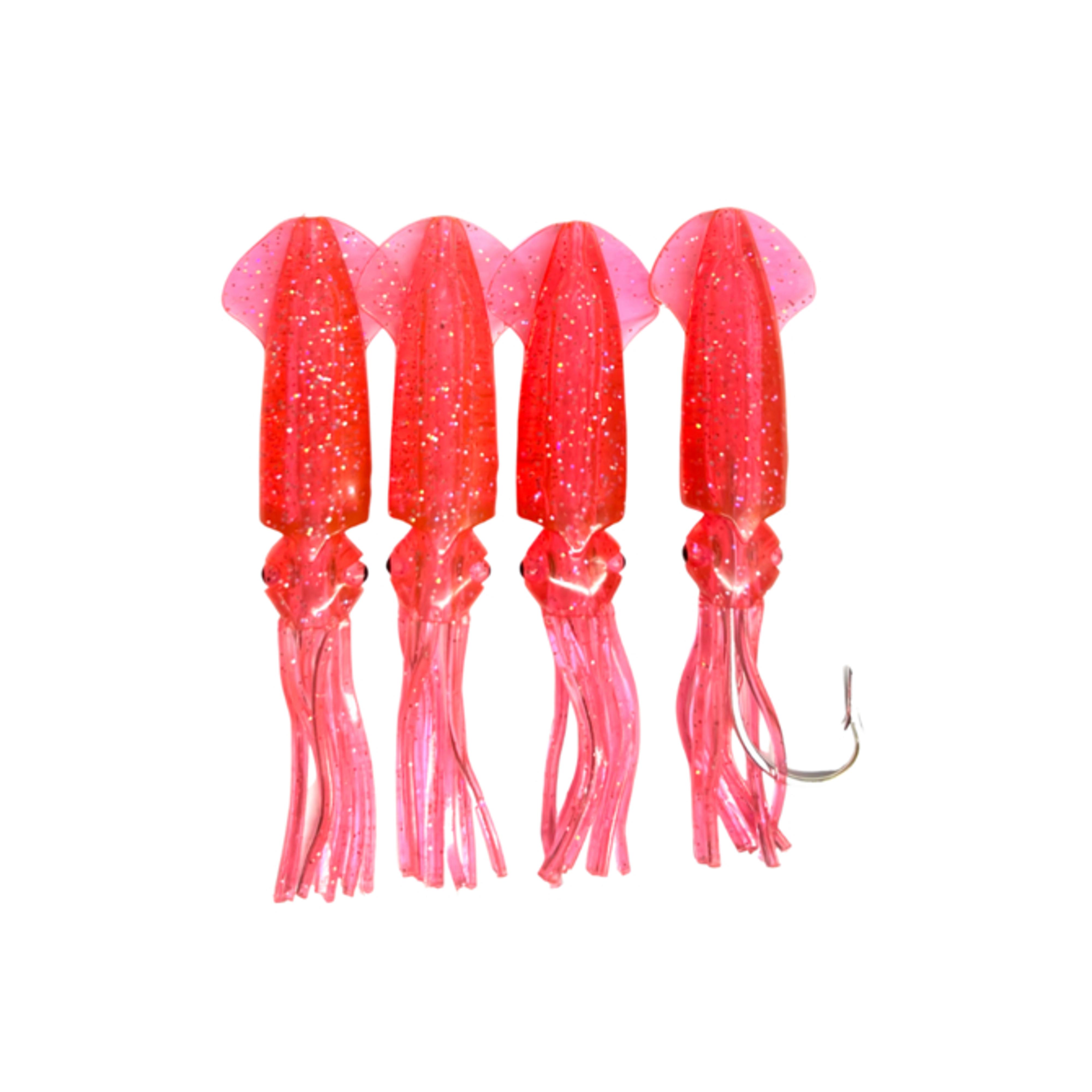 TSUNAMI FISHING RIGS - Red Sparkle Muppet Rig 3hk 7/0